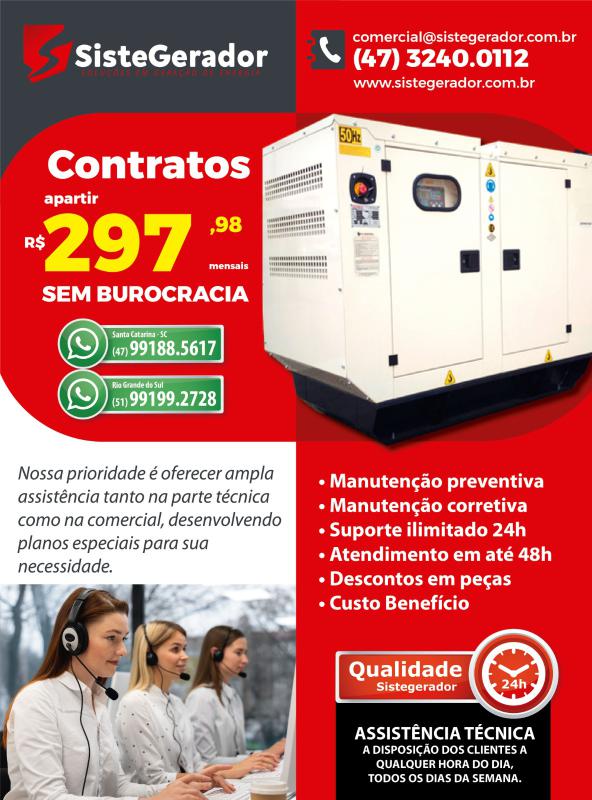 Custo gerador de energia